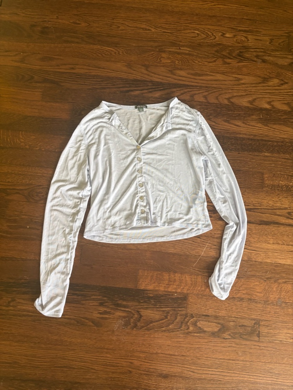 Wild fable button down mesh top